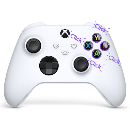 Modificación botones clicky mouse mando Xbox Series X|S - Respuesta táctil profesional